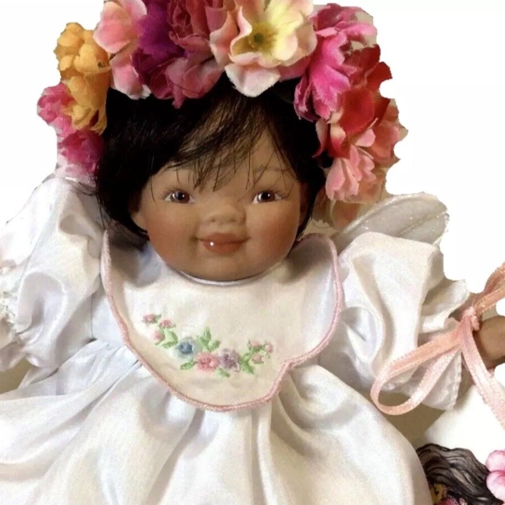PAULINE BJONNESS JACOBSEN DOLL ANGELS LOT OF 3 HAWAIIAN LEIALOHA PORCELAIN LINA - Picture 2 of 8